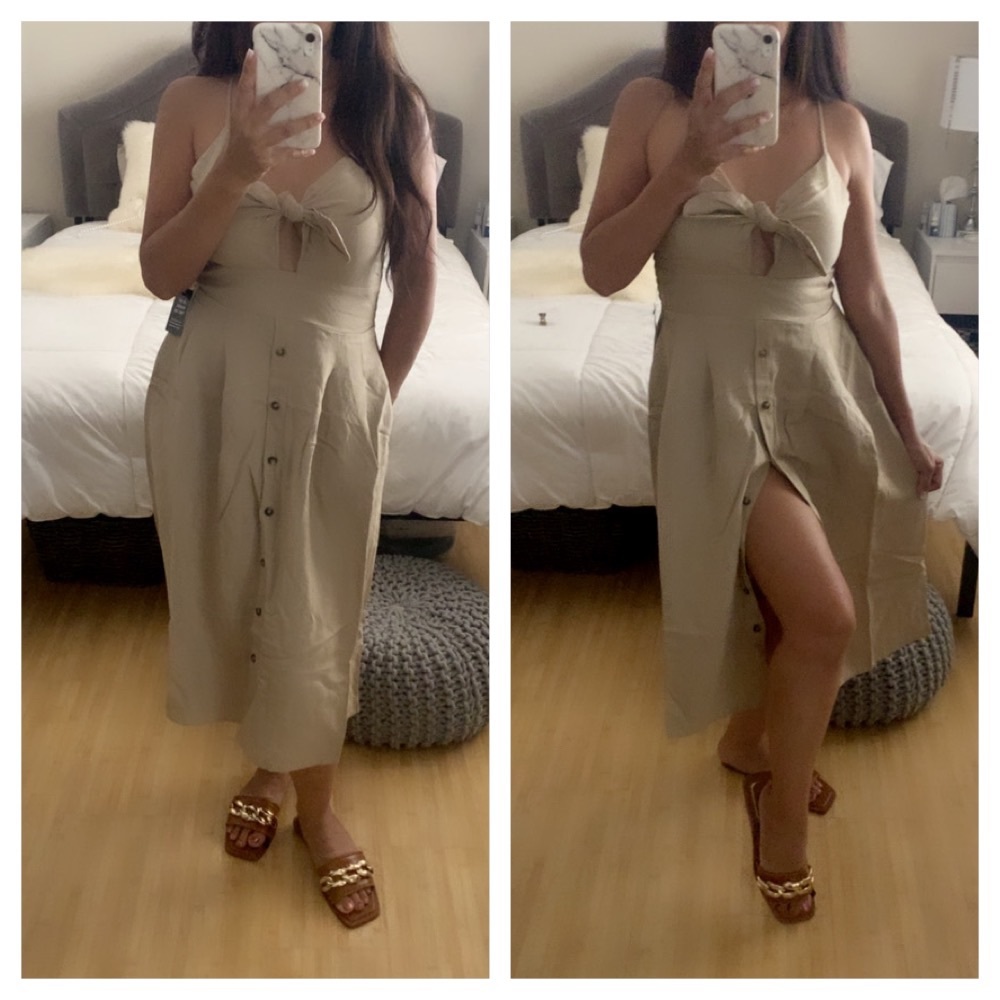 NWT EXPRESS Linen Blend Dress